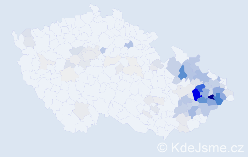 Příjmení: 'Strnadel', počet výskytů 474 v celé ČR