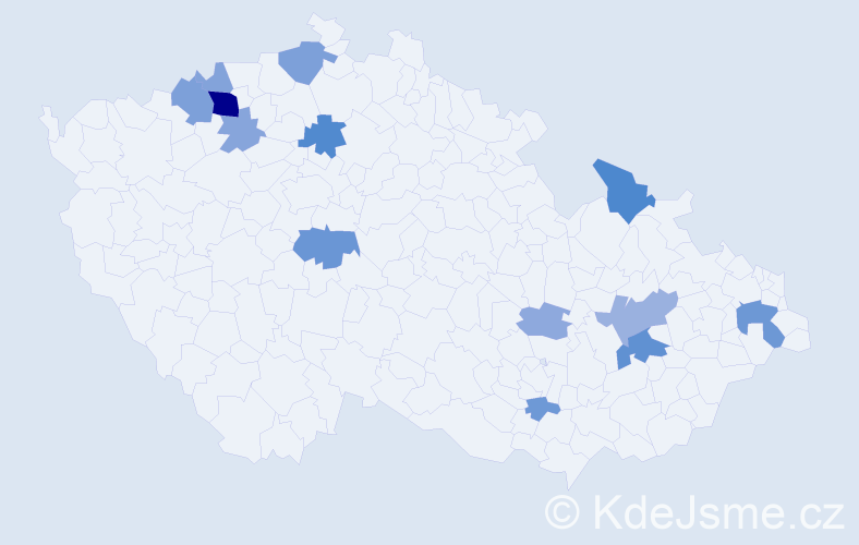 Příjmení: 'Reisig', počet výskytů 29 v celé ČR