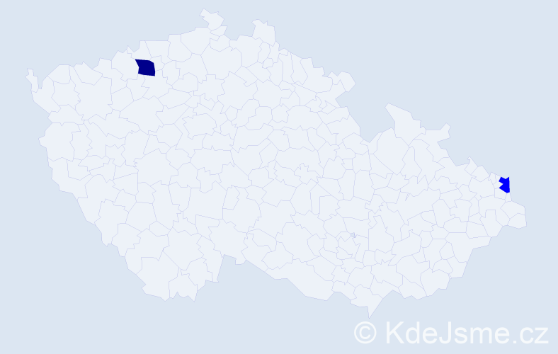 Příjmení: 'Rosendo', počet výskytů 3 v celé ČR