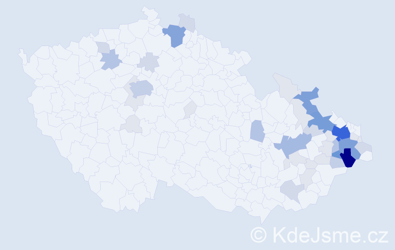 Příjmení: 'Myslikovjanová', počet výskytů 148 v celé ČR
