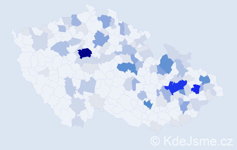 Příjmení: 'Doubravský', počet výskytů 297 v celé ČR