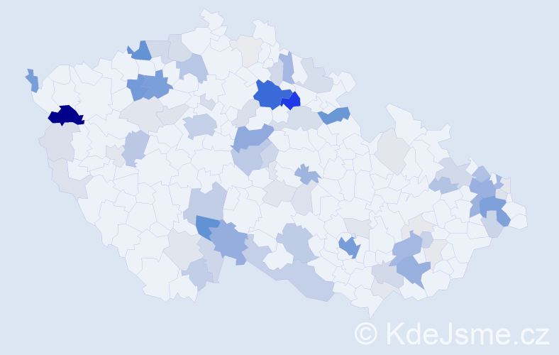 Příjmení: 'Tomi', počet výskytů 287 v celé ČR