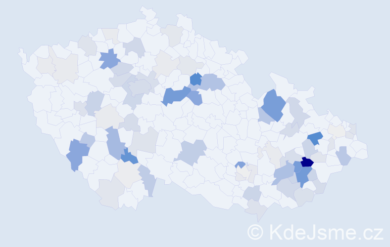 Příjmení: 'Sadilová', počet výskytů 241 v celé ČR