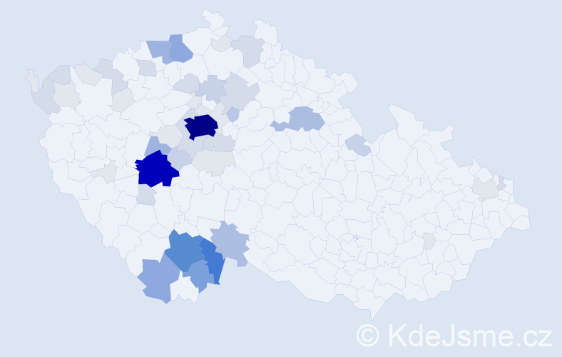 Příjmení: 'Kalátová', počet výskytů 197 v celé ČR