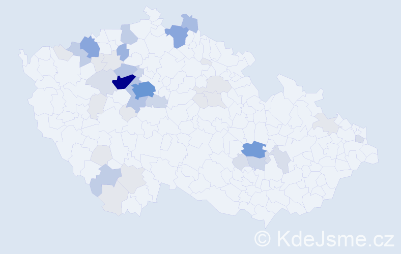 Příjmení: 'Burgr', počet výskytů 152 v celé ČR