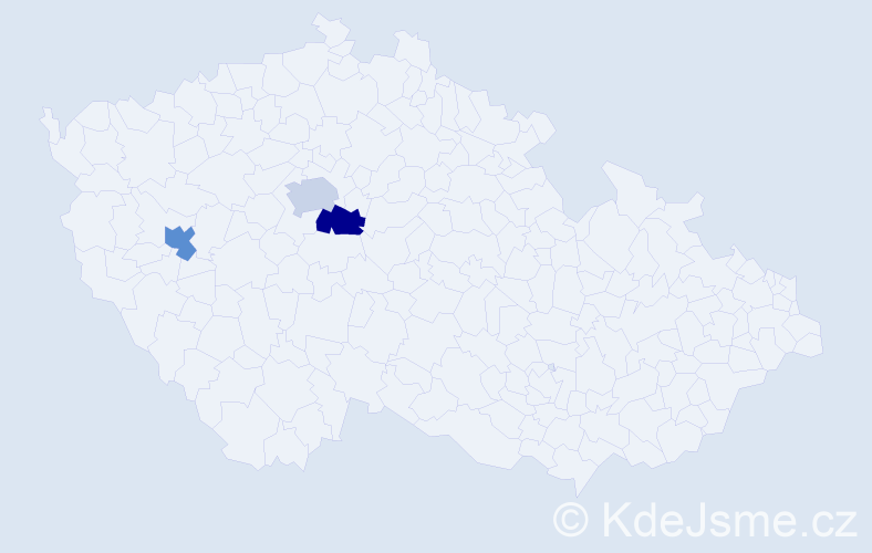 Příjmení: 'Kocot', počet výskytů 3 v celé ČR