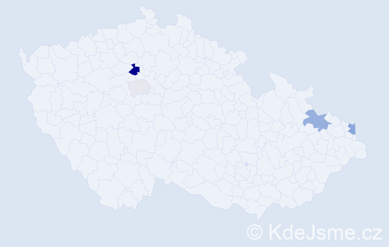 Příjmení: 'Andziol', počet výskytů 5 v celé ČR