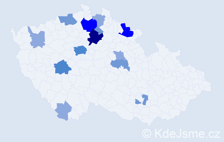 Příjmení: 'Badalec', počet výskytů 34 v celé ČR