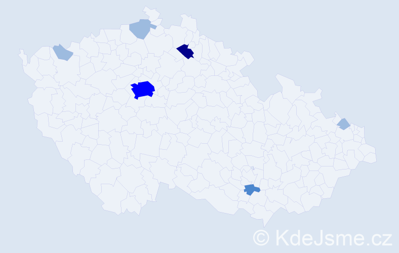 Příjmení: 'Özdemir', počet výskytů 12 v celé ČR