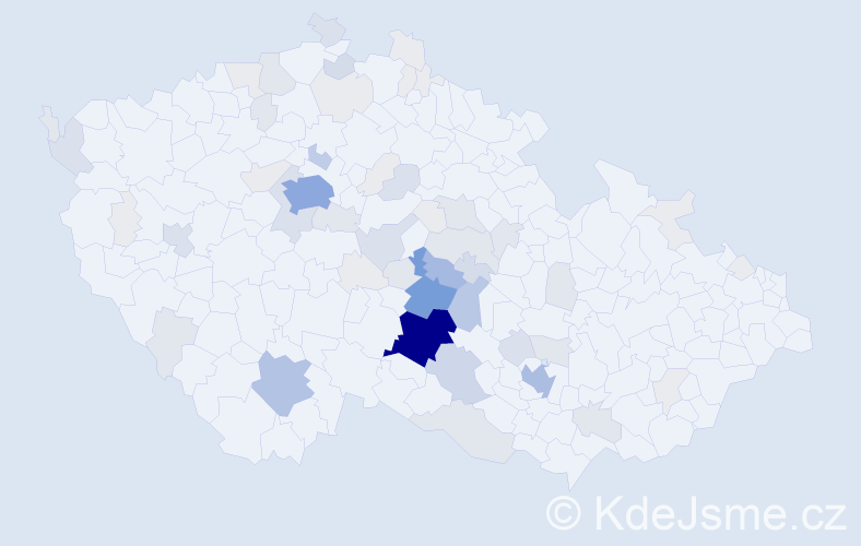 Příjmení: 'Vomela', počet výskytů 227 v celé ČR