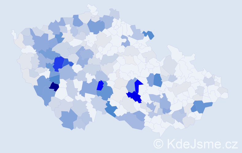 Příjmení: 'Stupka', počet výskytů 769 v celé ČR