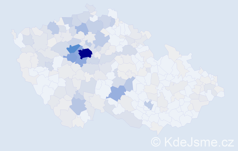 Příjmení: 'Landa', počet výskytů 1200 v celé ČR