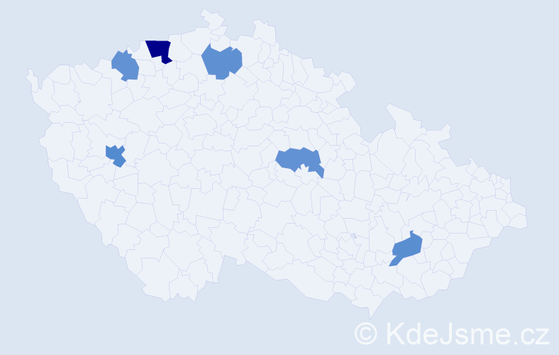 Příjmení: 'Günzl', počet výskytů 9 v celé ČR