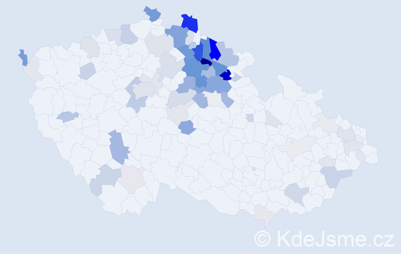 Příjmení: 'Erban', počet výskytů 263 v celé ČR
