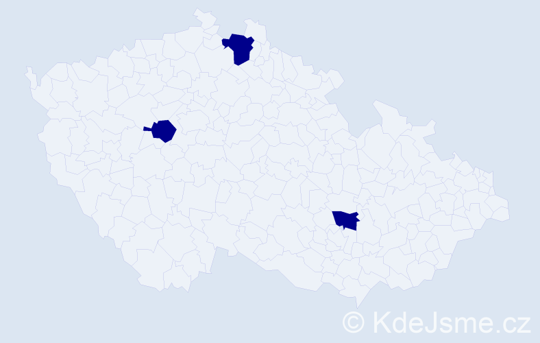 Příjmení: 'Kozlowska', počet výskytů 3 v celé ČR