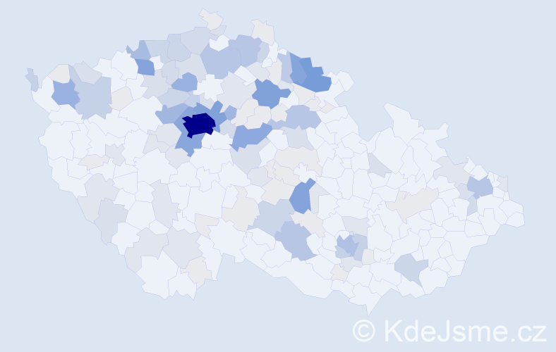 Příjmení: 'Materna', počet výskytů 472 v celé ČR