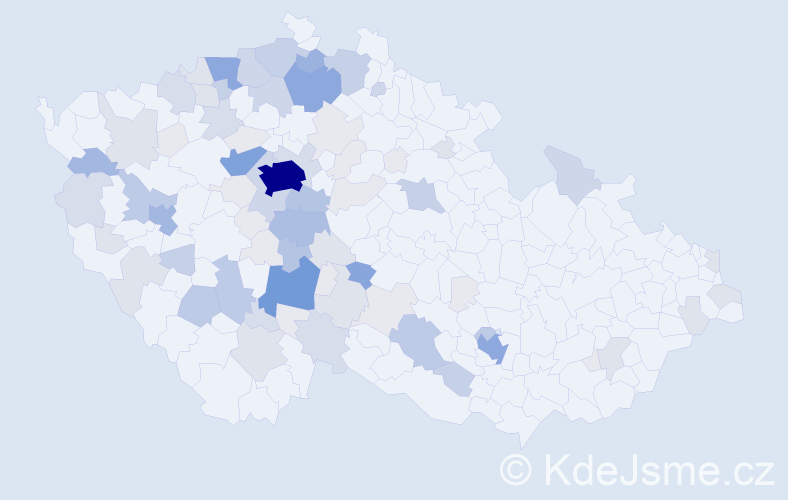 Příjmení: 'Hlavničková', počet výskytů 328 v celé ČR