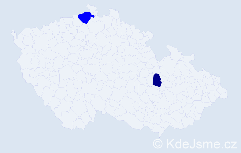 Příjmení: 'Kapąavková', počet výskytů 3 v celé ČR