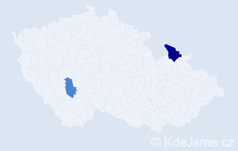 Příjmení: 'Minárčiková', počet výskytů 4 v celé ČR