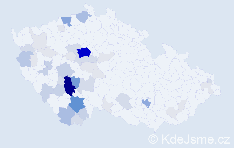 Příjmení: 'Kostohryz', počet výskytů 168 v celé ČR