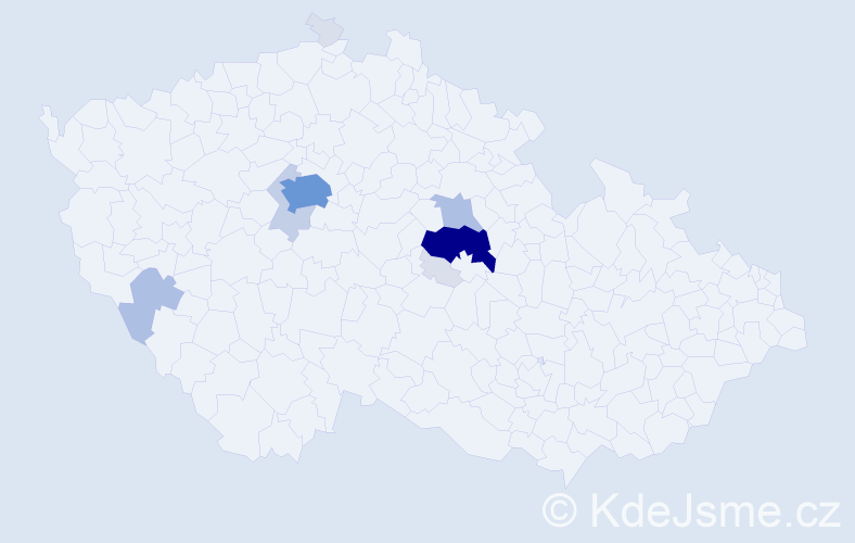 Příjmení: 'Kudrnková', počet výskytů 40 v celé ČR