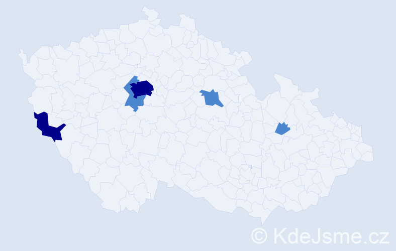 Příjmení: 'Stolyar', počet výskytů 9 v celé ČR