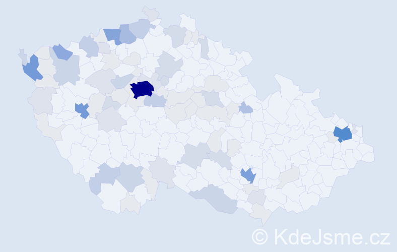 Příjmení: 'Ta', počet výskytů 277 v celé ČR