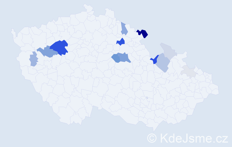 Příjmení: 'Sodomek', počet výskytů 46 v celé ČR