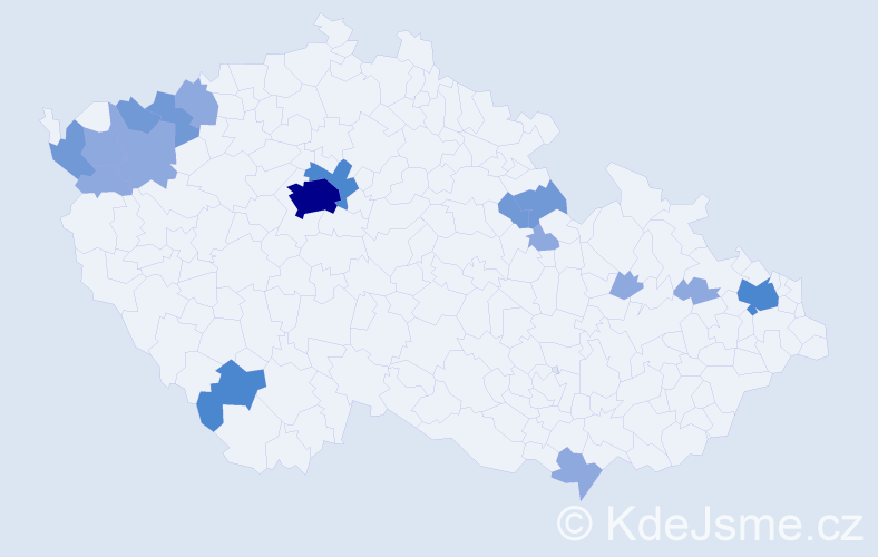 Příjmení: 'Országh', počet výskytů 33 v celé ČR