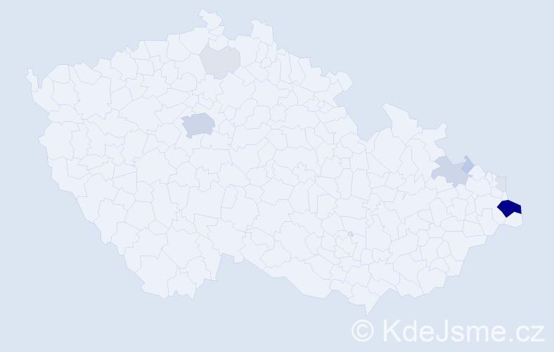 Příjmení: 'Szuscik', počet výskytů 37 v celé ČR