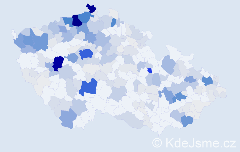 Příjmení: 'Miko', počet výskytů 1223 v celé ČR