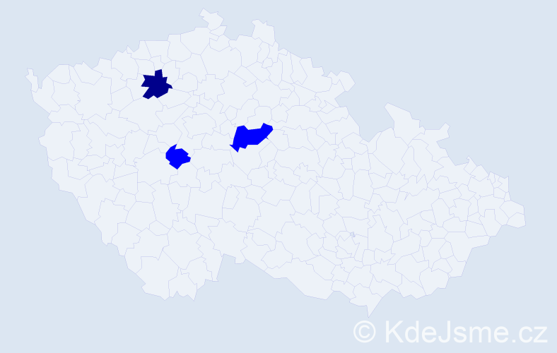 Příjmení: 'Csollárová', počet výskytů 4 v celé ČR