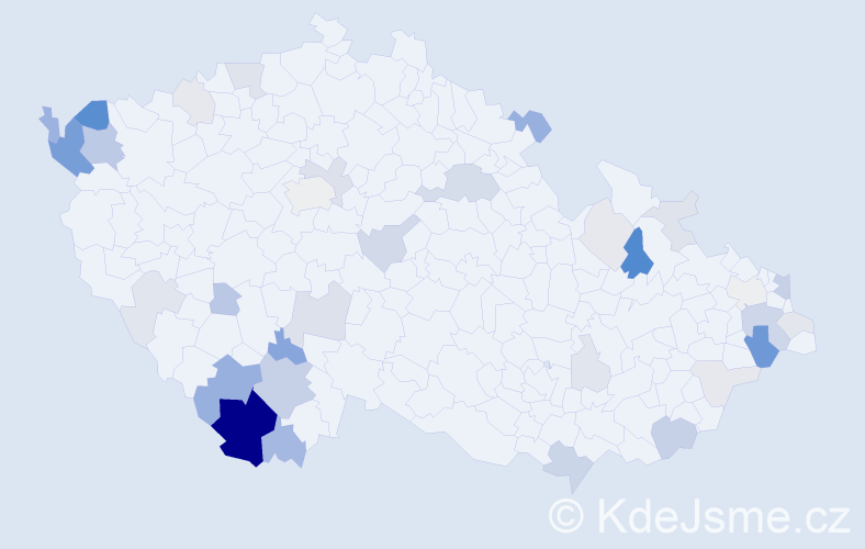 Příjmení: 'Bigas', počet výskytů 112 v celé ČR