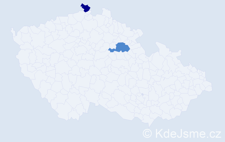 Příjmení: 'Skáčik', počet výskytů 5 v celé ČR