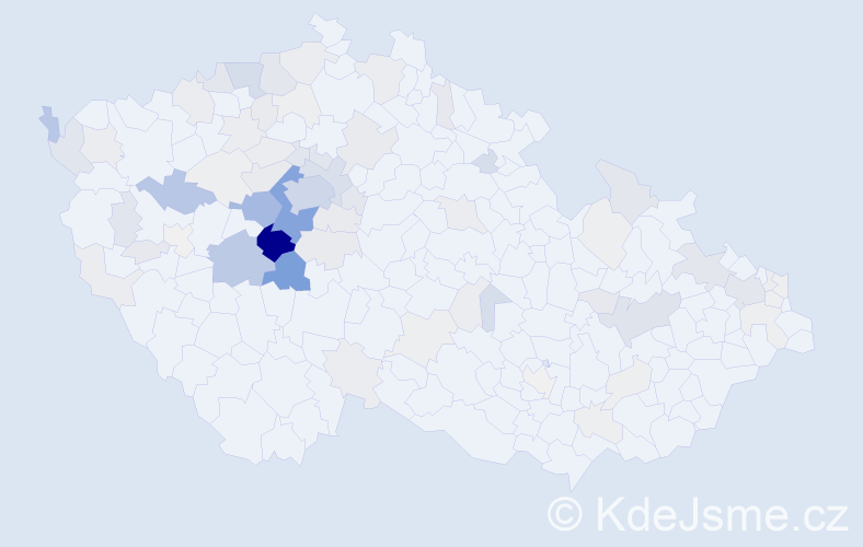 Příjmení: 'Cihelková', počet výskytů 329 v celé ČR