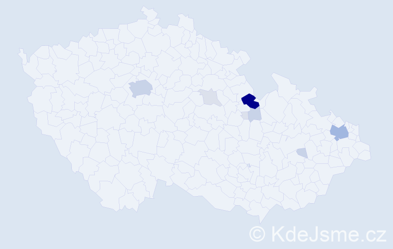 Příjmení: 'Majvaldová', počet výskytů 37 v celé ČR