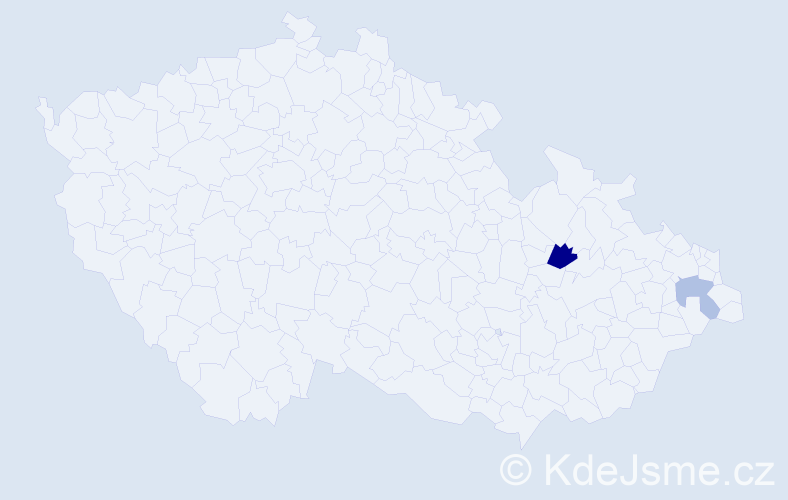 Příjmení: 'Lenobelová', počet výskytů 3 v celé ČR