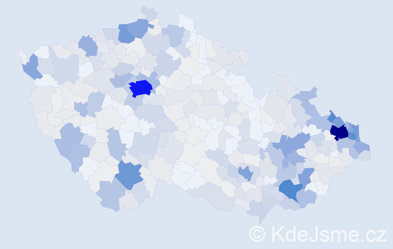 Příjmení: 'Dudová', počet výskytů 2382 v celé ČR