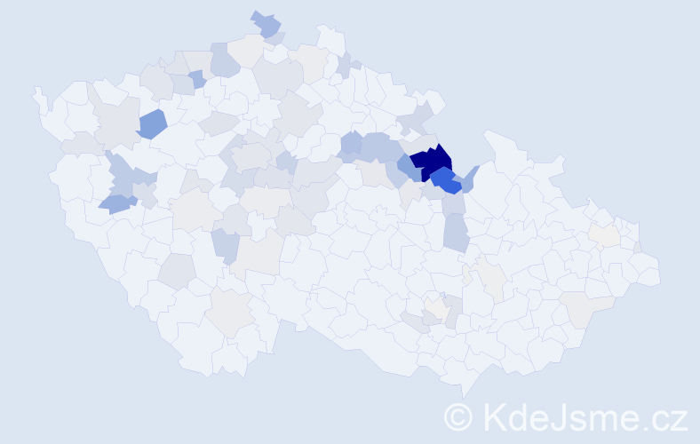 Příjmení: 'Divíšek', počet výskytů 255 v celé ČR