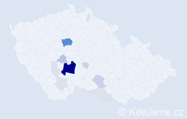 Příjmení: 'Nousková', počet výskytů 47 v celé ČR