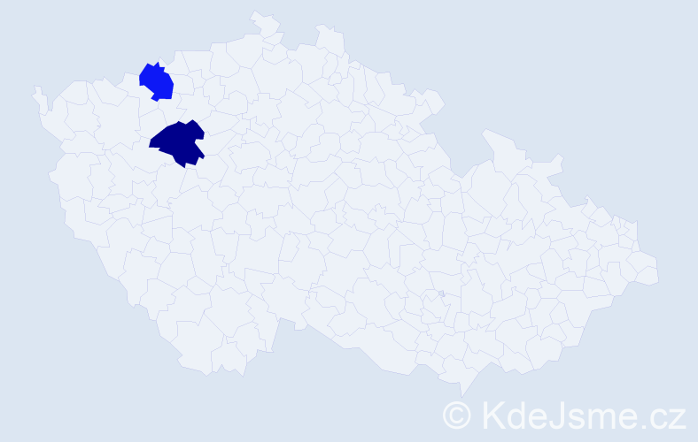 Příjmení: 'Kochlöfelová', počet výskytů 2 v celé ČR