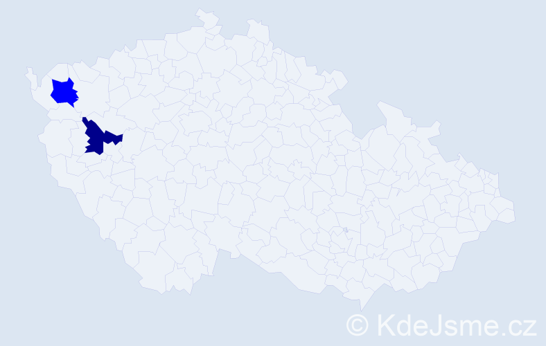 Příjmení: 'Murić', počet výskytů 3 v celé ČR