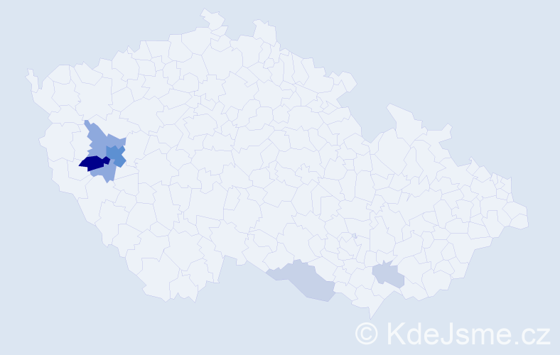 Příjmení: 'Hirschl', počet výskytů 23 v celé ČR