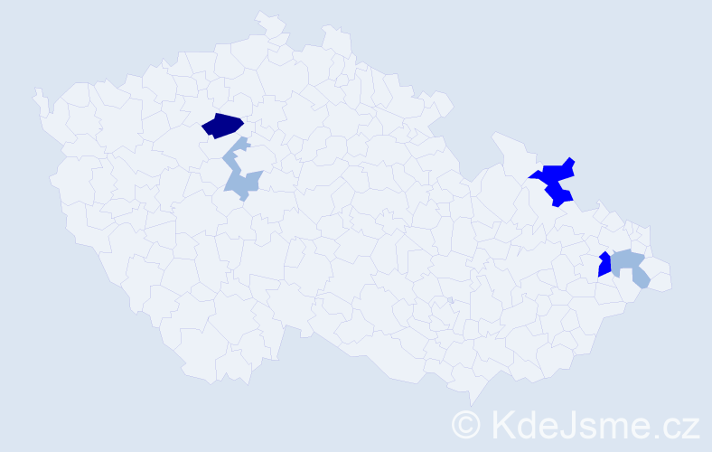 Příjmení: 'Wehrsingerová', počet výskytů 12 v celé ČR