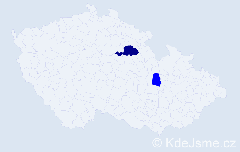 Příjmení: 'Kopunczová', počet výskytů 3 v celé ČR