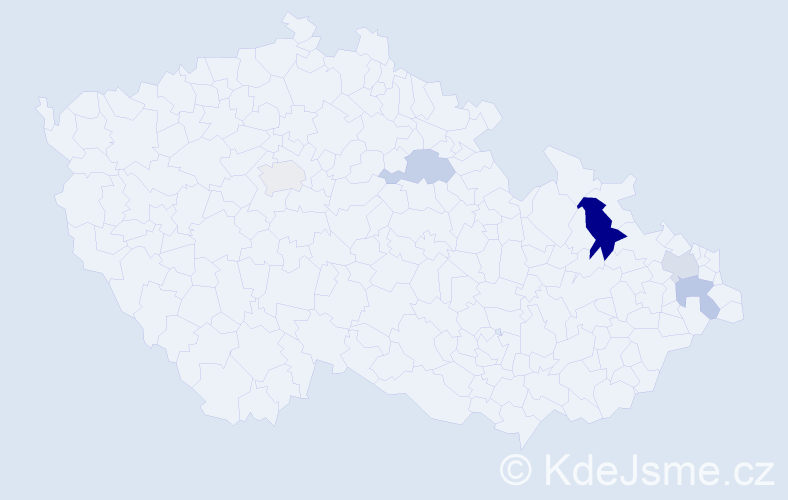 Příjmení: 'Dembovská', počet výskytů 8 v celé ČR