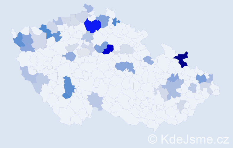 Příjmení: 'Choma', počet výskytů 101 v celé ČR