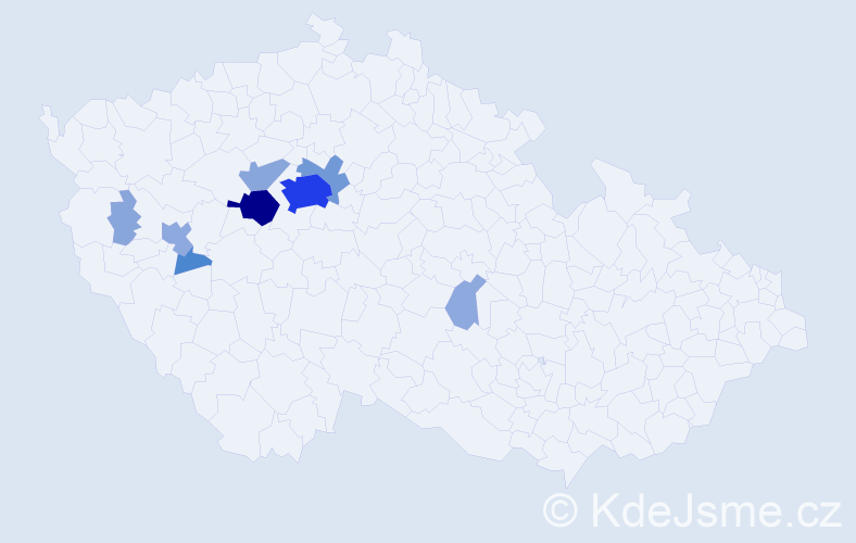 Příjmení: 'Kutzendörferová', počet výskytů 28 v celé ČR