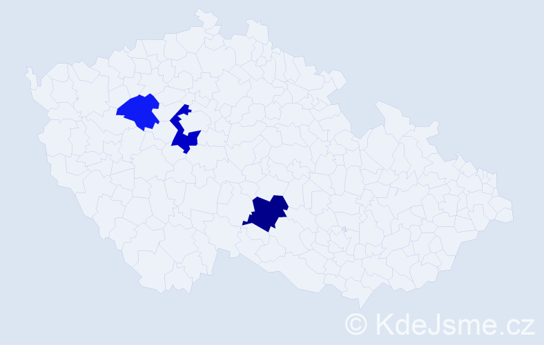 Příjmení: 'Sixt', počet výskytů 5 v celé ČR