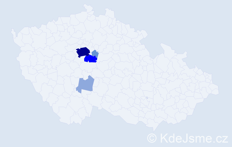 Příjmení: 'Mondschein', počet výskytů 18 v celé ČR